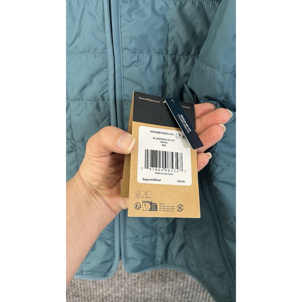 The North Face Junction Insulated Jacket Womens XXL Space Zip Up Pockets Outdoor - Picture 6 of 11